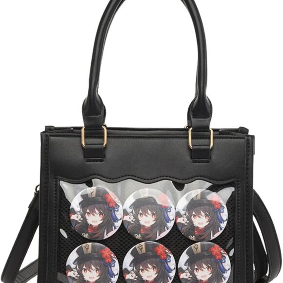 Customizable Kawaii Mini Handbag with Clear Pocket - Perfect for Any Occasion - Picture 1 of 9